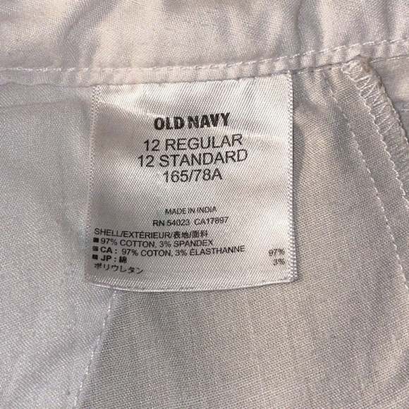 OLD Navy Ladies Sizes 2, 4, 12 White Chino Shorts - Picture 6 of 7